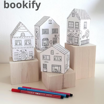 House Paper Craft-  The printablecraft